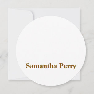 Create Your Own 5.25" Circle Invitation