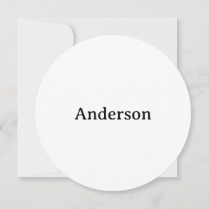 Create Your Own 5.25"x5.25" Circle Thank You Card