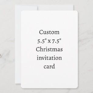 Create Your Own 5.5" x 7.5" Christmas Invitation