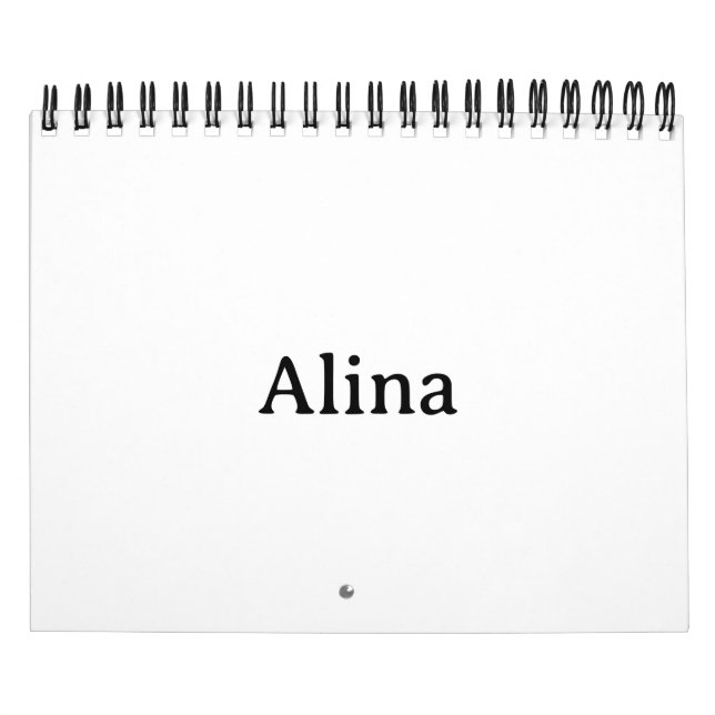 Create Your Own 5.5" x 7" Two Page Small Black Calendar (Cover)