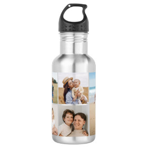 Create Your Own 5 Photo Collage 532 Ml Water Bottle