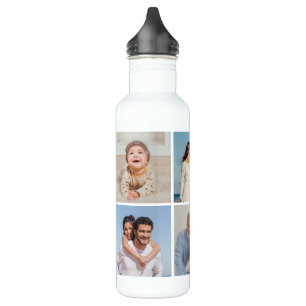Create Your Own 5 Photo Collage 710 Ml Water Bottle
