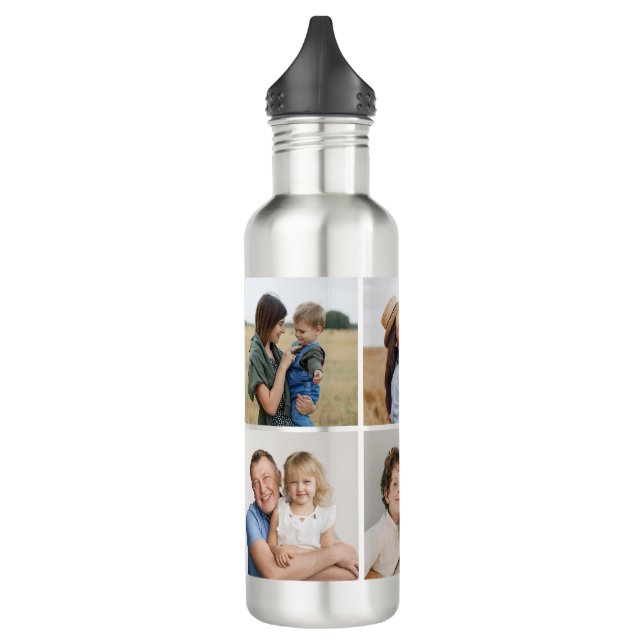 Create Your Own 5 Photo Collage 710 Ml Water Bottle (Left)