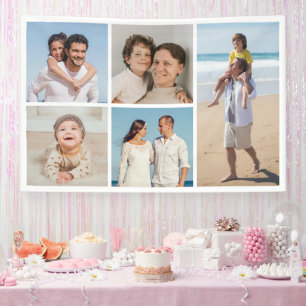 Create Your Own 5 Photo Collage Banner