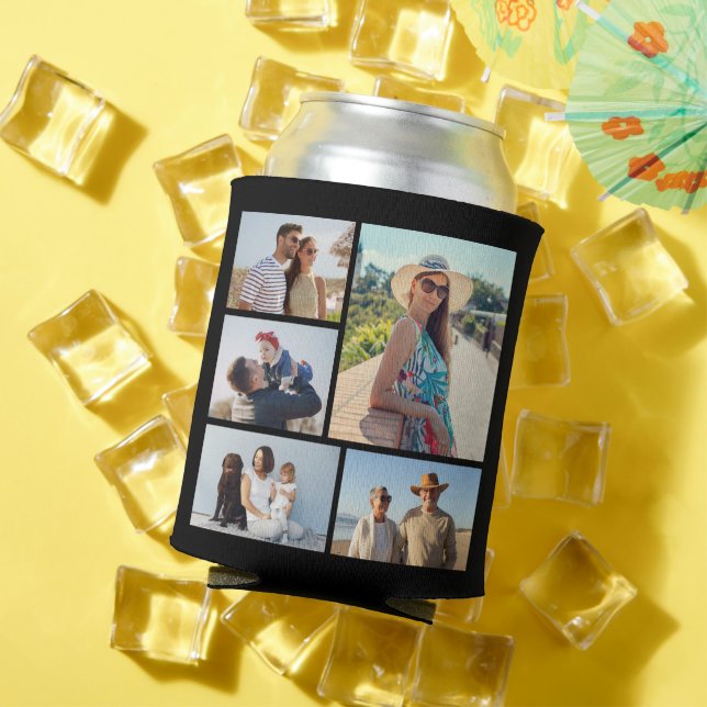 Create Your Own 5 Photo Collage Can Cooler (In Situ Summer)