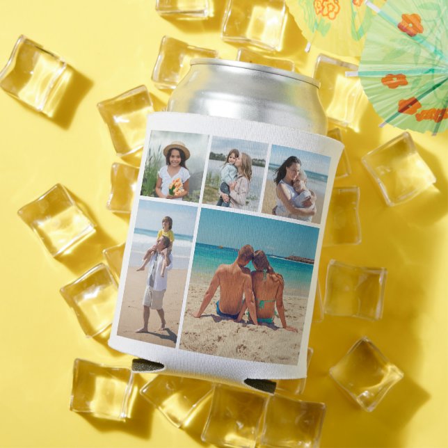 Create Your Own 5 Photo Collage Can Cooler (In Situ Summer)
