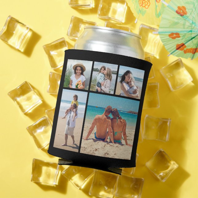 Create Your Own 5 Photo Collage Can Cooler (In Situ Summer)