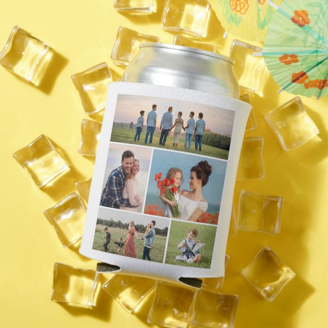 Create Your Own 5 Photo Collage Can Cooler (In Situ Summer)