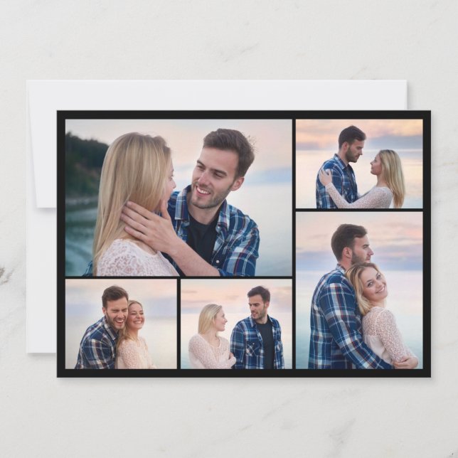 Create Your Own 5 Photo Collage Card (Front)