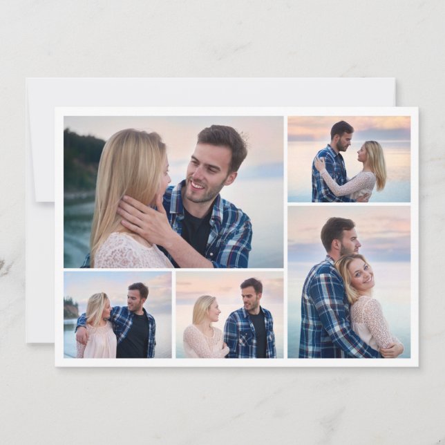 Create Your Own 5 Photo Collage Card (Front)