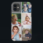 Create Your Own 5  Photo Collage  Chalkboard iPhone 11 Case<br><div class="desc">Modern Photo iPhone case personalised with  5 pictures.</div>