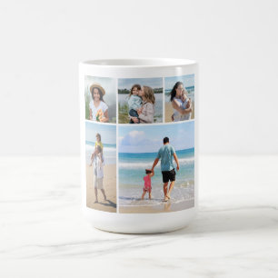 Create Your Own 5 Photo Collage Coffee Mug
