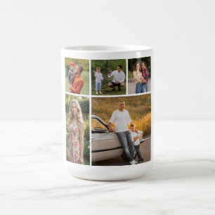 Create Your Own 5 Photo Collage Coffee Mug