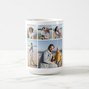 Create Your Own 5 Photo Collage Coffee Mug