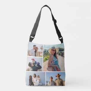 Create Your Own 5 Photo Collage Crossbody Bag
