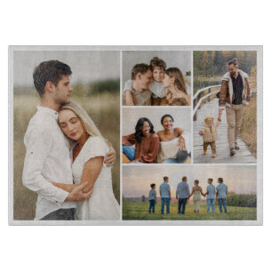 Create Your Own 5 Photo Collage Cutting Board