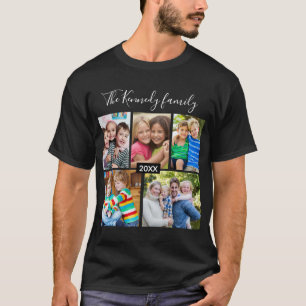 Create Your Own 5 Photo Collage Family Vacation  T-Shirt