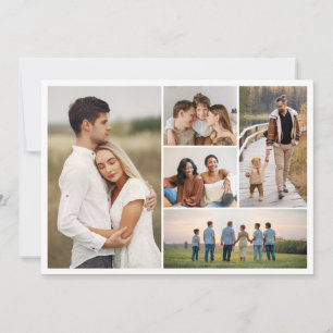 Create Your Own 5 Photo Collage Greeting Card