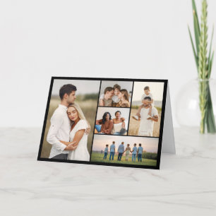 Create Your Own 5 Photo Collage Greeting Card