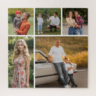 Create Your Own 5 Photo Collage Jigsaw Puzzle