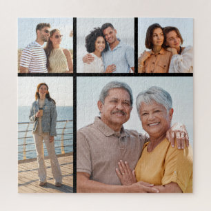 Create Your Own 5 Photo Collage Jigsaw Puzzle