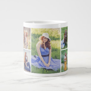Create Your Own 5 Photo Collage Large Coffee Mug