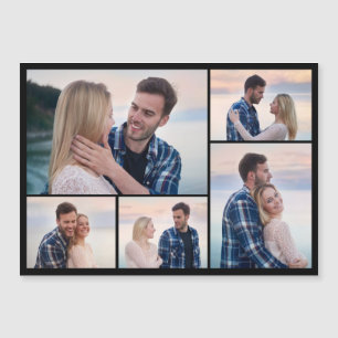 Create Your Own 5 Photo Collage Magnetic Card
