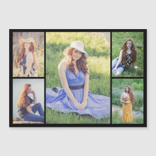 Create Your Own 5 Photo Collage Magnetic Card