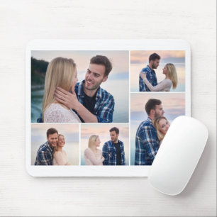 Create Your Own 5 Photo Collage Mouse Mat