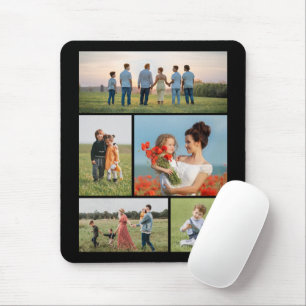 Create Your Own 5 Photo Collage Mouse Mat