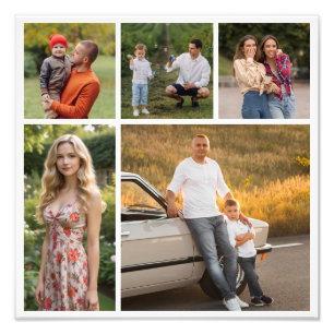 Create Your Own 5 Photo Collage Photo Enlargement Print