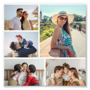 Create Your Own 5 Photo Collage Photo Enlargement Print
