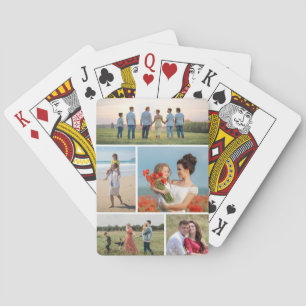 Create Your Own 5 Photo Collage Playing Cards