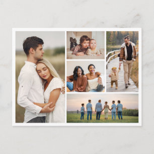 Create Your Own 5 Photo Collage Postcard