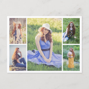 Create Your Own 5 Photo Collage Postcard