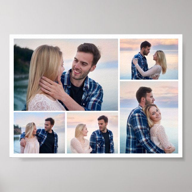 Create Your Own 5 Photo Collage Poster (Front)
