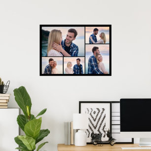 Create Your Own 5 Photo Collage Poster