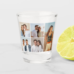 Create Your Own 5 Photo Collage Shot Glass