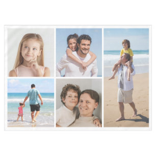 Create Your Own 5 Photo Collage Tablecloth