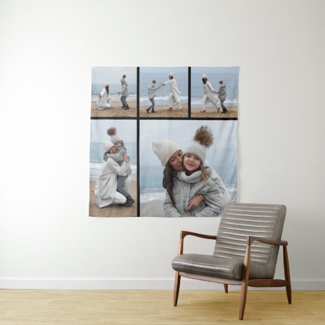 Create Your Own 5 Photo Collage Tapestry (In Situ)
