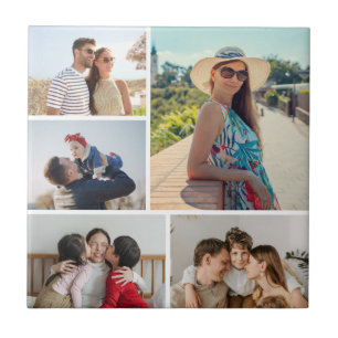 Create Your Own 5 Photo Collage Tile
