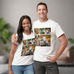 Create Your Own 5 Photo Collage Unisex T-Shirt<br><div class="desc">Create your own 5 Photo Collage for Christmas, Birthdays, Weddings, Anniversaries, Graduations, Father's Day, Mother's Day or any other Special Occasion, with our easy-to-use design tool. Add your favourite photos of friends, family, vacations, hobbies and pets and you'll have a stunning, one-of-a-kind photo collage. Our custom photo collage is perfect...</div>