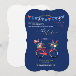 Create your own 5" x 7"  4th of July Invitation