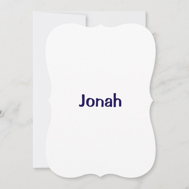 Create Your Own 5" x 7" Bracket Invitation (Front)