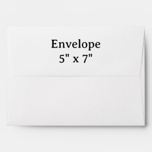 Create your own 5" x 7" Envelope
