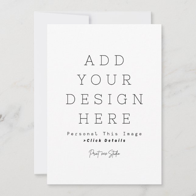 Create Your Own 5" x 7" Flat Card (Front)