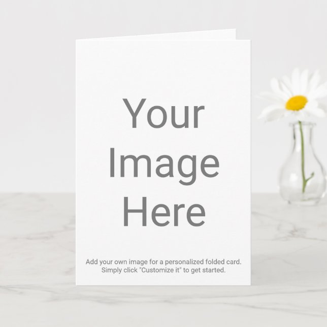 Create Your Own 5" x 7" Folded Greeting Card (Small Plant)