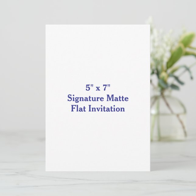 Create Your Own 5" x 7" Invitation (Standing Front)