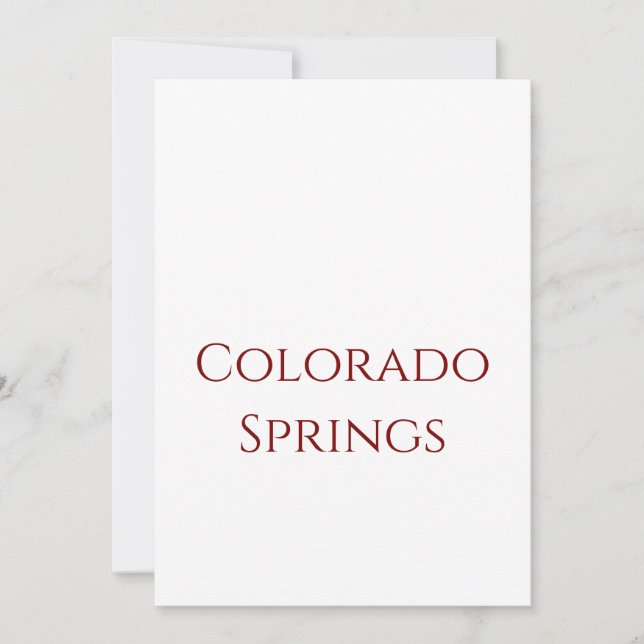 Create Your Own 5" x 7" Invitation (Front)