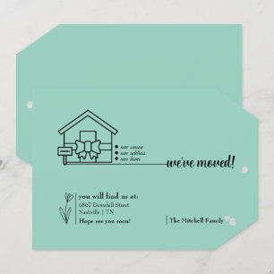 Create Your own 5" x 7" Moved Announcement Card